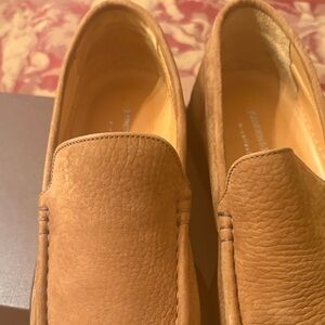 Johnston & Murphy Tan Leather Loafers.